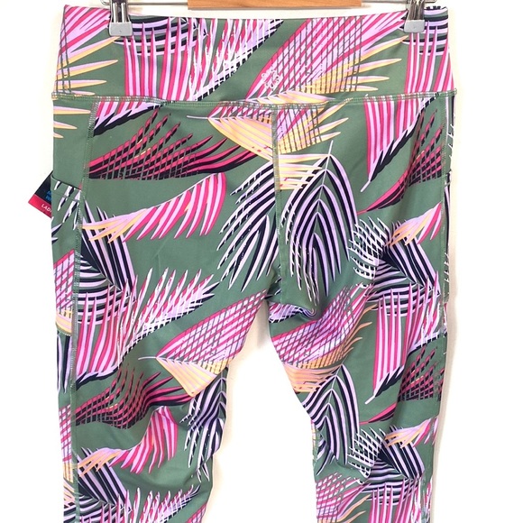 (A56) Pro Player Tropical Night Dark Ivy Ladies Leggings, Size Large, NWT - Picture 6 of 11